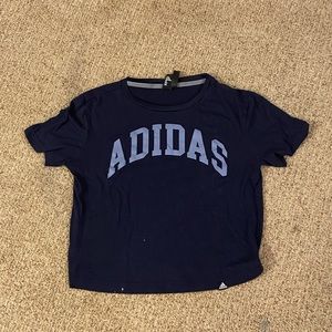 Adidas cropped workout shirt